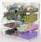 Deflecto Stackable X-Divided Storage Organizer-6"X6"X6" Clear